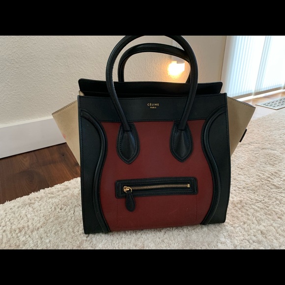 CELINE LUGGAGE TRIO COLOR BAG - Picture 6 of 9